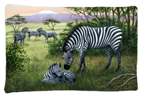 Zebras in the Field with Baby Fabric Standard Pillowcase