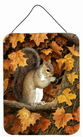 Autumn Grey Squirrel by Daphne Baxter Wall or Door Hanging Prints