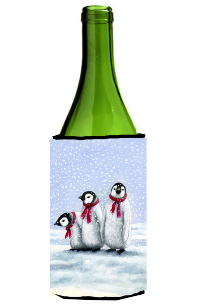 Penguins by Daphne Baxter Wine Bottle Can cooler Hugger