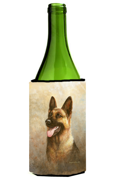 Alsatian German Shepherd Wine Bottle Can cooler Hugger