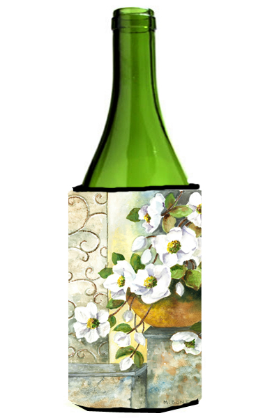 Dog Rose by Maureen Bonfield Wine Bottle Can cooler Hugger