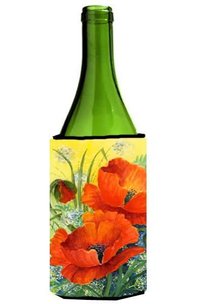 Poppies by Maureen Bonfield Wine Bottle Can cooler Hugger