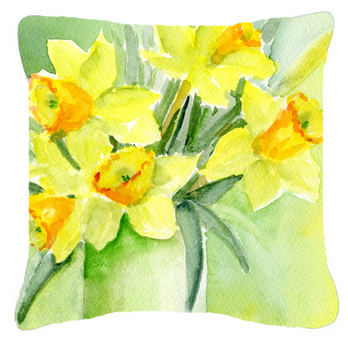 Daffodils by Maureen Bonfield Canvas Decorative Pillow