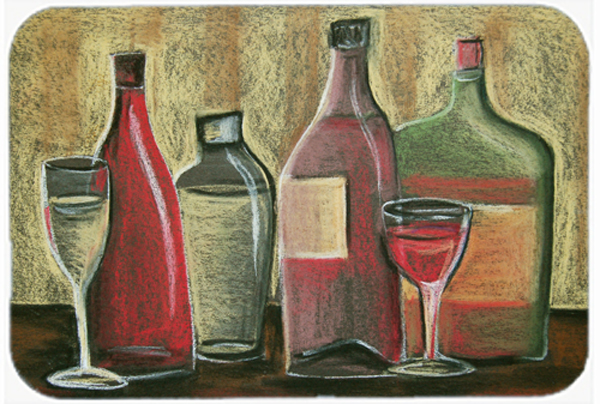 Wine by Tiffany Budd Mouse Pad- Hot Pad or Trivet