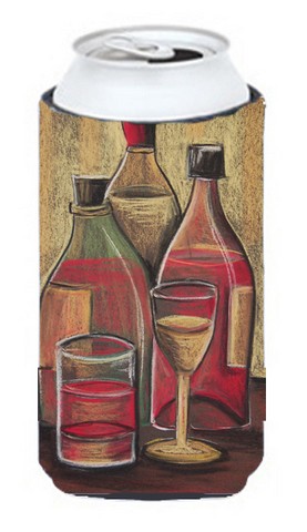 Bottles & Glasses Wine Tall Boy Can cooler Hugger