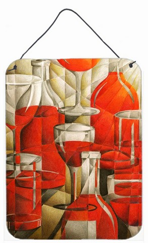 Red Wine Bottles & Glasses Wall or Door Hanging Prints