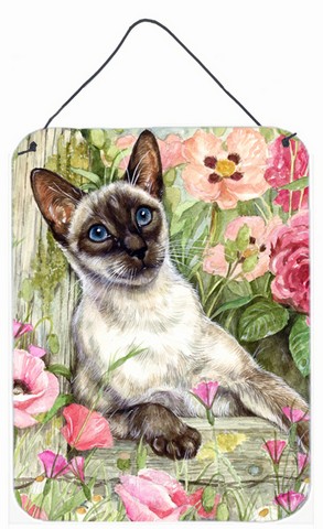 Siamese Cat in the Roses Wall or Door Hanging Prints