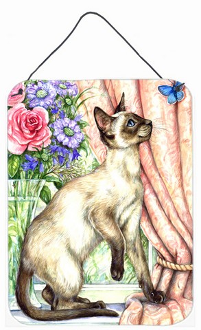 Siamese Cat with Butterfly Wall or Door Hanging Prints