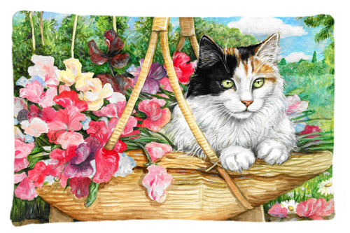 Cat in Basket Fabric Standard Pillowcase