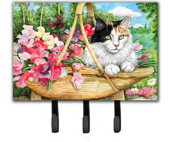 Cat in Basket Leash or Key Holder