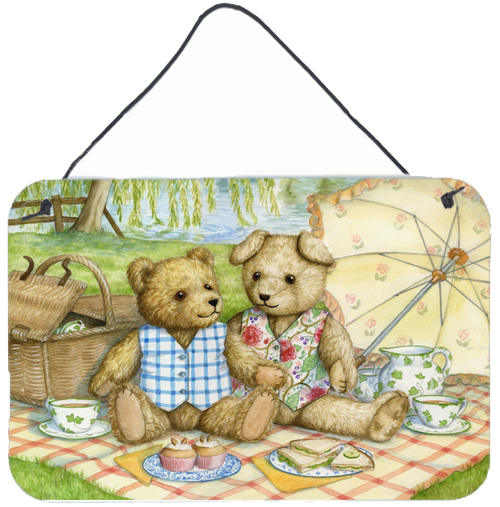 Summertime Teddy Bears Picnic Wall or Door Hanging Prints