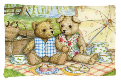 Summertime Teddy Bears Picnic Fabric Standard Pillowcase