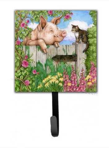 Pig at the Gate with the Cat Leash or Key Holder