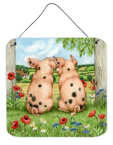 Pigs Side by Side Debbie Cook Wall or Door Hanging Prints