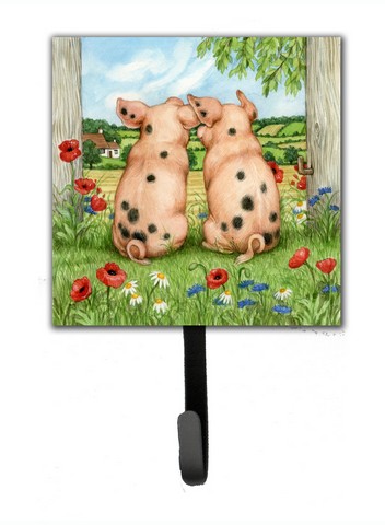 Pigs Side by Side Debbie Cook Leash or Key Holder