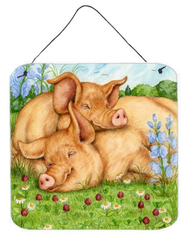 Pigs Tamworths in Clover Wall or Door Hanging Prints