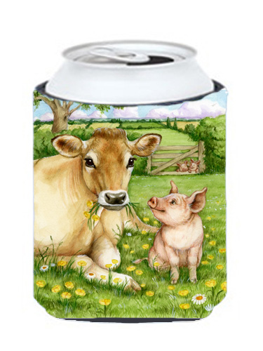 Pigs & Cow Good Friends Can or Bottle Hugger