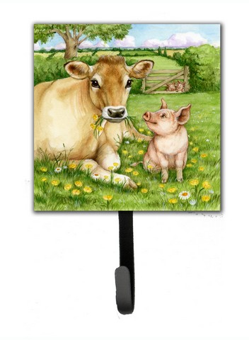 Pigs & Cow Good Friends Leash or Key Holder