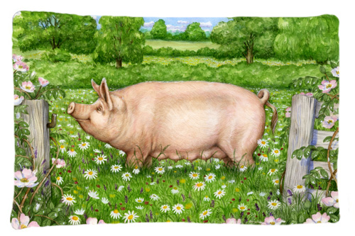 Pig in Dasies by Debbie Cook Fabric Standard Pillowcase