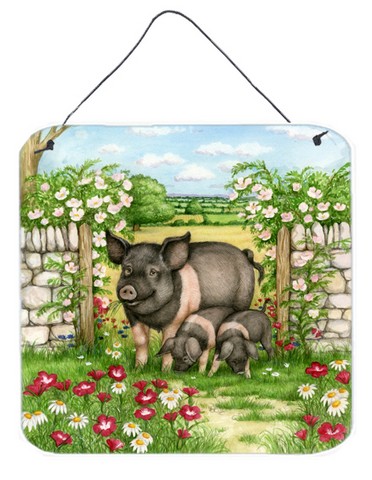 Pigs Rosie & Piglets Wall or Door Hanging Prints