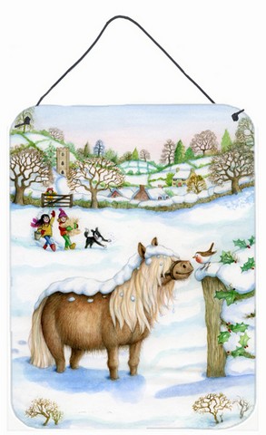 Feeding the Shetland Horse Wall or Door Hanging Prints