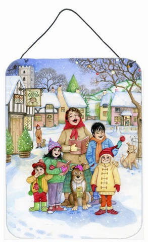 Christmas Carol Singers Wall or Door Hanging Prints