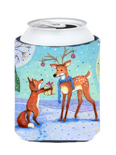 Christmas Present From the Fox Can or Bottle Hugger