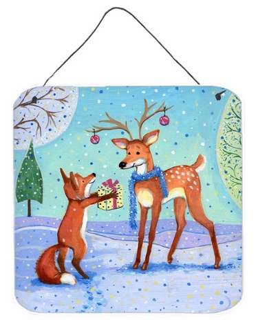 Christmas Present From the Fox Wall or Door Hanging Prints