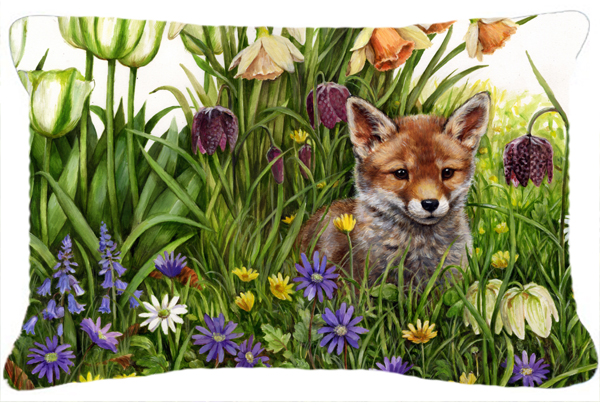 April Fox by Debbie Cook Fabric Decorative Pillow