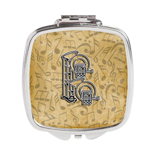 Letter B Musical Instrument Alphabet Compact Mirror