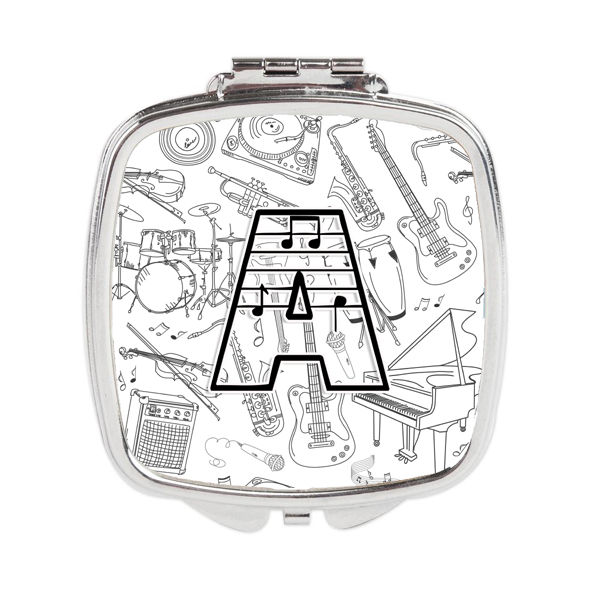 Letter a Musical Note Letters Compact Mirror