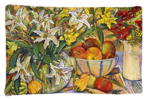 Fruit, Flowers & Vegetables Fabric Standard Pillowcase