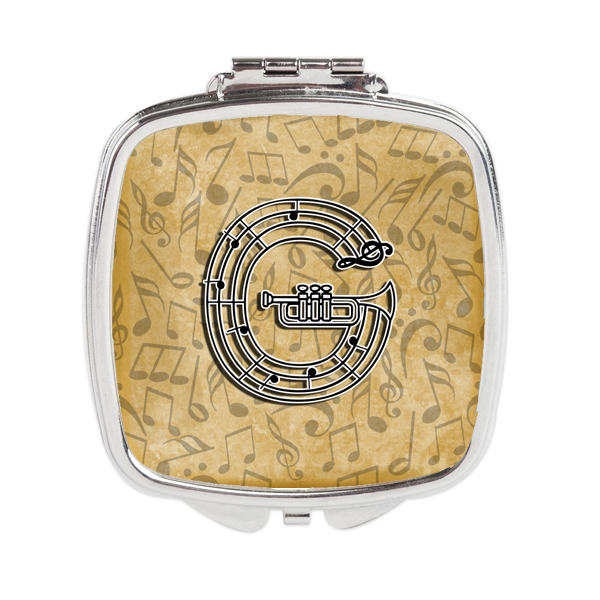 CJ2004-GSCM Letter G Musical Instrument Alphabet Compact Mirror