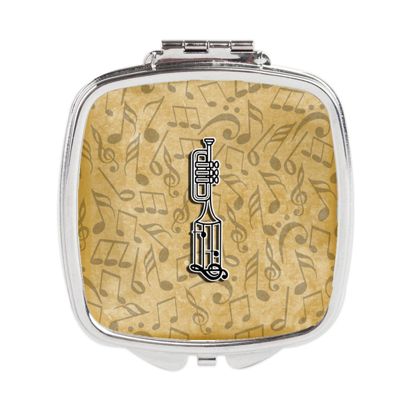 CJ2004-ISCM Letter I Musical Instrument Alphabet Compact Mirror