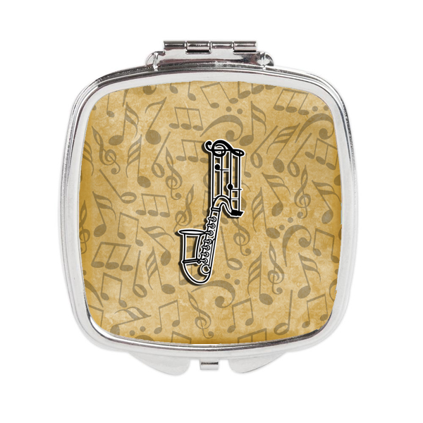 CJ2004-JSCM Letter J Musical Instrument Alphabet Compact Mirror