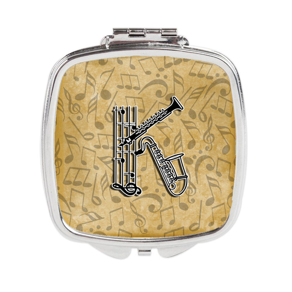 CJ2004-KSCM Letter K Musical Instrument Alphabet Compact Mirror