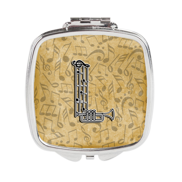 CJ2004-LSCM Letter L Musical Instrument Alphabet Compact Mirror