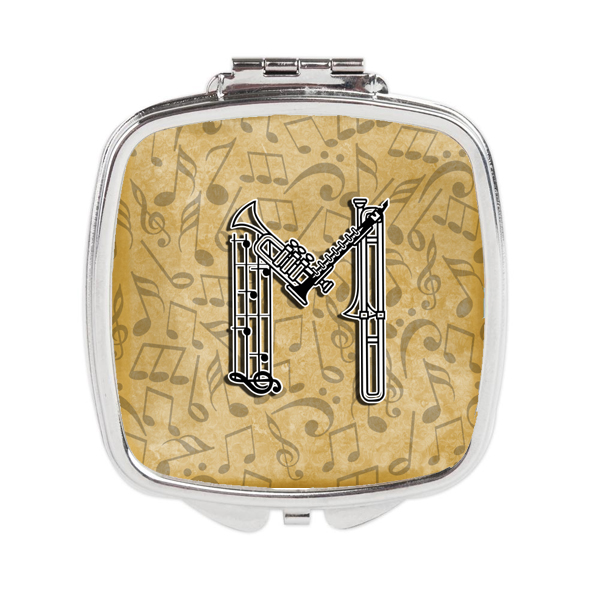 CJ2004-MSCM Letter M Musical Instrument Alphabet Compact Mirror
