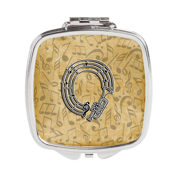Letter O Musical Instrument Alphabet Compact Mirror
