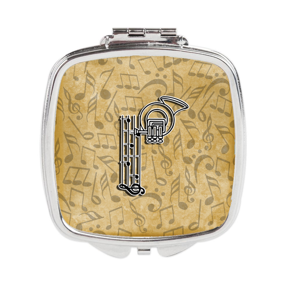 Letter P Musical Instrument Alphabet Compact Mirror