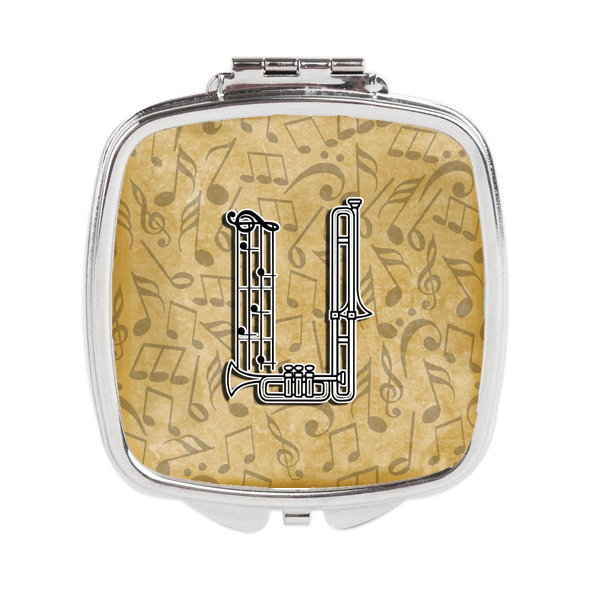 CJ2004-USCM Letter U Musical Instrument Alphabet Compact Mirror
