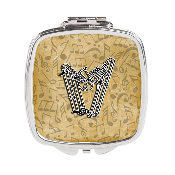 Letter W Musical Instrument Alphabet Compact Mirror
