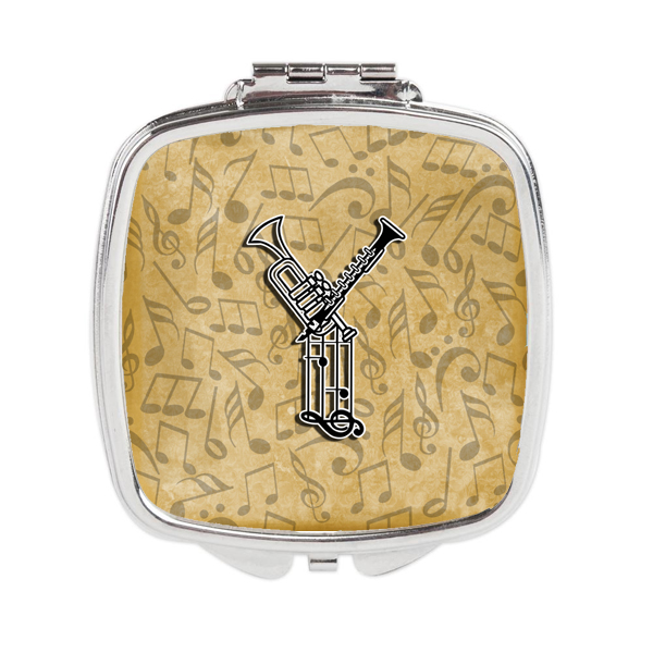 CJ2004-YSCM Letter Y Musical Instrument Alphabet Compact Mirror
