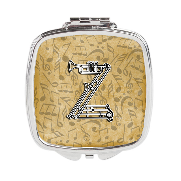 Letter Z Musical Instrument Alphabet Compact Mirror