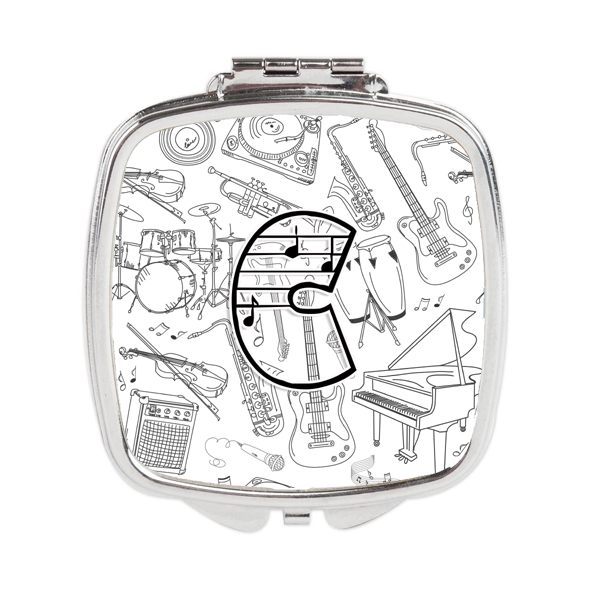 CJ2007-CSCM Letter C Musical Note Letters Compact Mirror