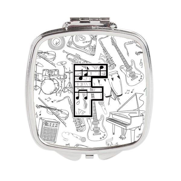 Letter F Musical Note Letters Compact Mirror