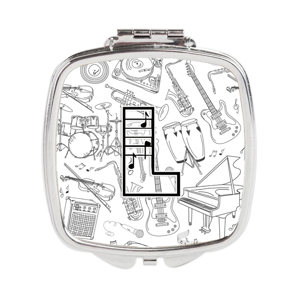 Letter L Musical Note Letters Compact Mirror
