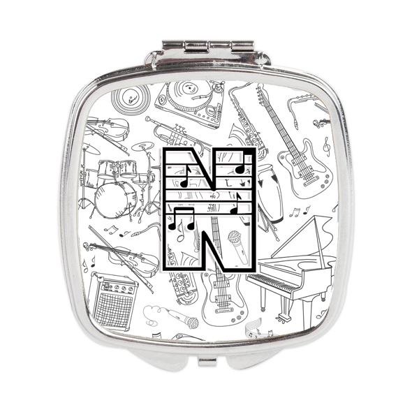 CJ2007-NSCM Letter N Musical Note Letters Compact Mirror