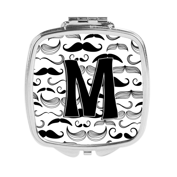 CJ2009-MSCM Letter M Moustache Initial Compact Mirror