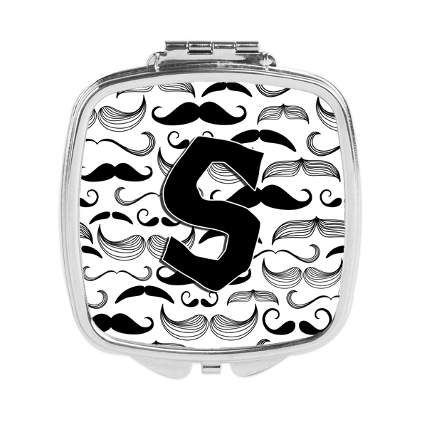 CJ2009-SSCM Letter S Moustache Initial Compact Mirror